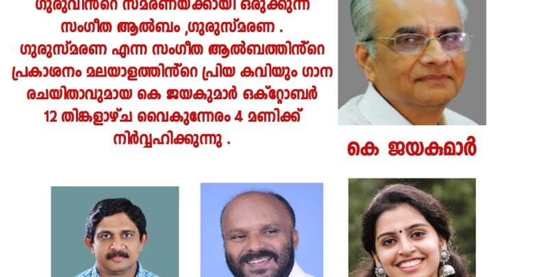 ഉദ്ഘാടനം : കെ.ജയകുമാർ