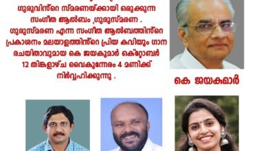 ഉദ്ഘാടനം : കെ.ജയകുമാർ